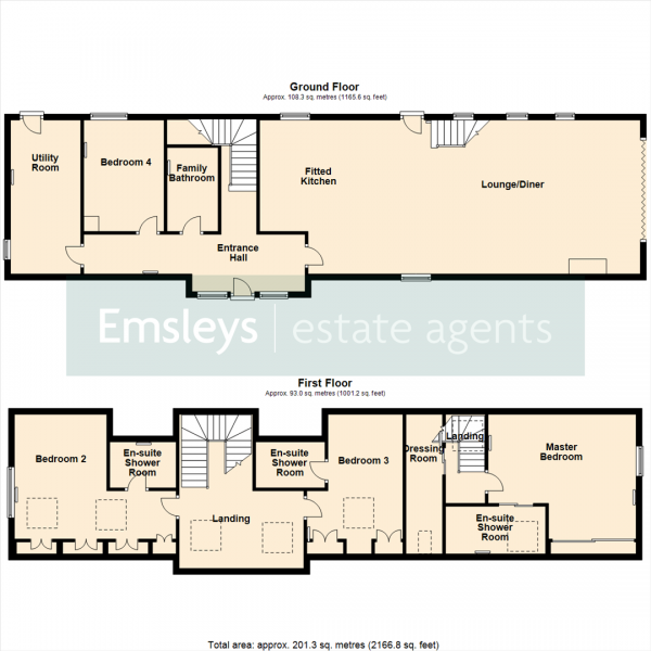 Floor Plan Image for 4 Bedroom Barn Conversion for Sale in The Stables, Garforth, Leeds