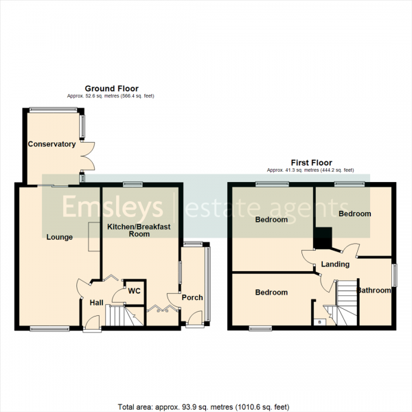 Floor Plan Image for 3 Bedroom End of Terrace House for Sale in Park Avenue, Swillington, Leeds