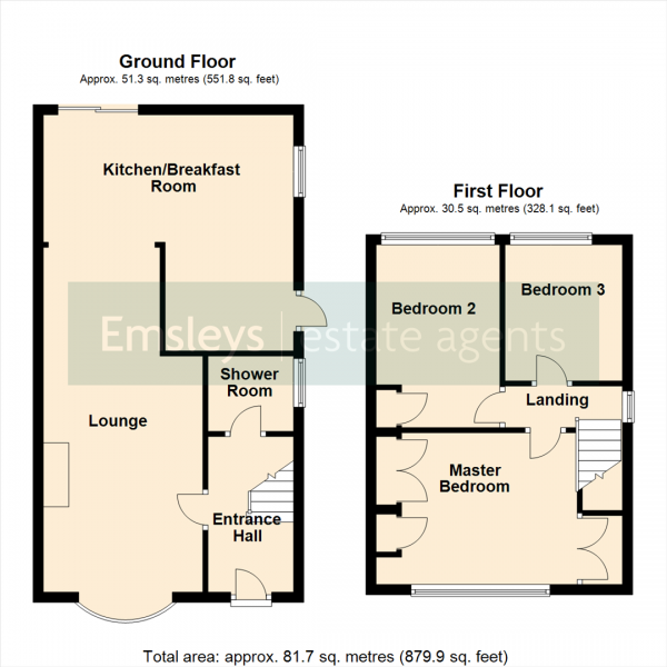 Floor Plan Image for 3 Bedroom Semi-Detached House for Sale in Eskdale Grove, Garforth, Leeds