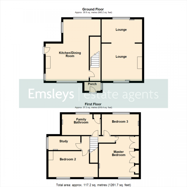 Floor Plan Image for 3 Bedroom Detached House for Sale in Westfield Lane, Kippax, Leeds