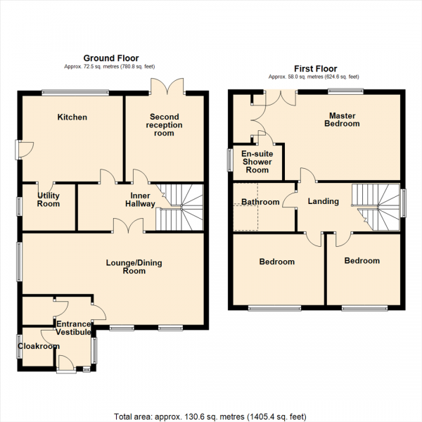 Floor Plan for 3 Bedroom Detached House for Sale in Longthorpe Lane, Lofthouse, Wakefield, WF3, 3PT -  &pound330,000