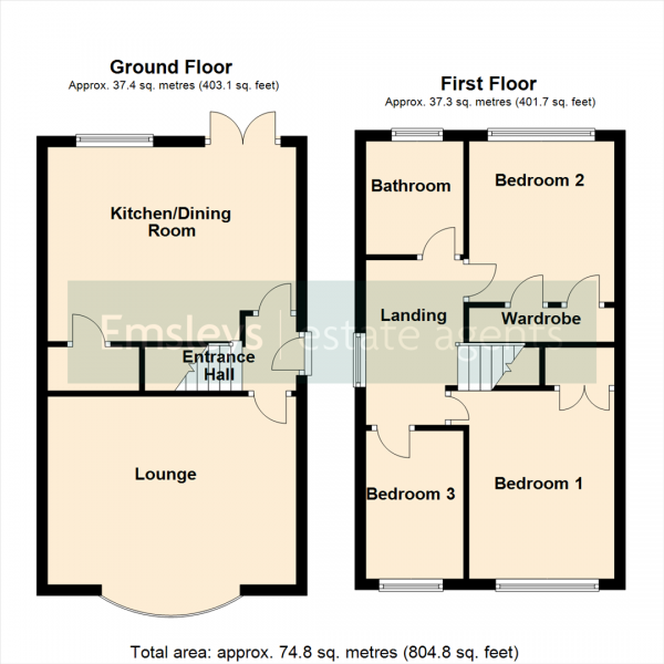 Floor Plan Image for 3 Bedroom Detached House for Sale in Stone Brig Lane, Rothwell, Leeds