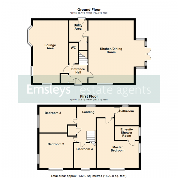 Floor Plan Image for 4 Bedroom Detached House for Sale in Fleet Lane, Oulton, Leeds