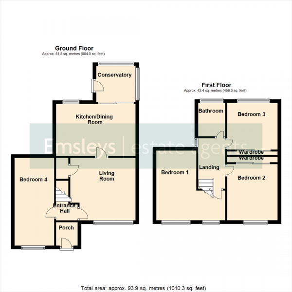 Floor Plan Image for 4 Bedroom Semi-Detached House for Sale in First Avenue, Rothwell, Leeds