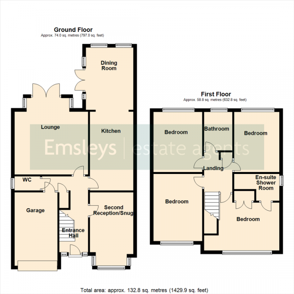 Floor Plan Image for 4 Bedroom Detached House for Sale in Forrester Court, Robin Hood, Wakefield