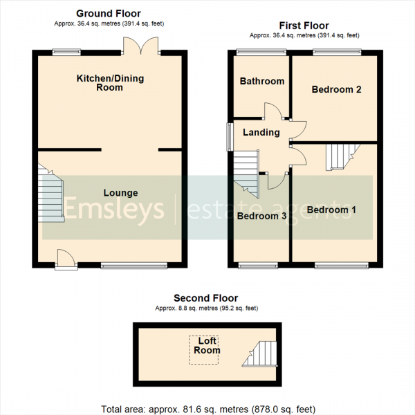 Floor Plan Image for 3 Bedroom Semi-Detached House for Sale in Holmsley Lane, Woodlesford, Leeds