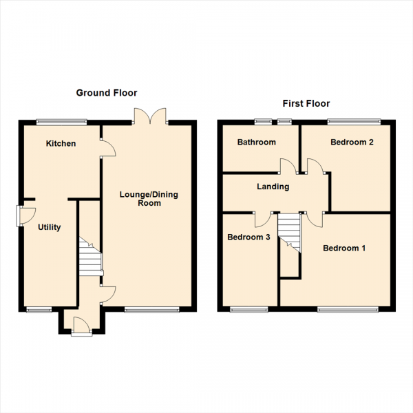 Floor Plan Image for 3 Bedroom Semi-Detached House for Sale in Cotswold Drive, Rothwell, Leeds