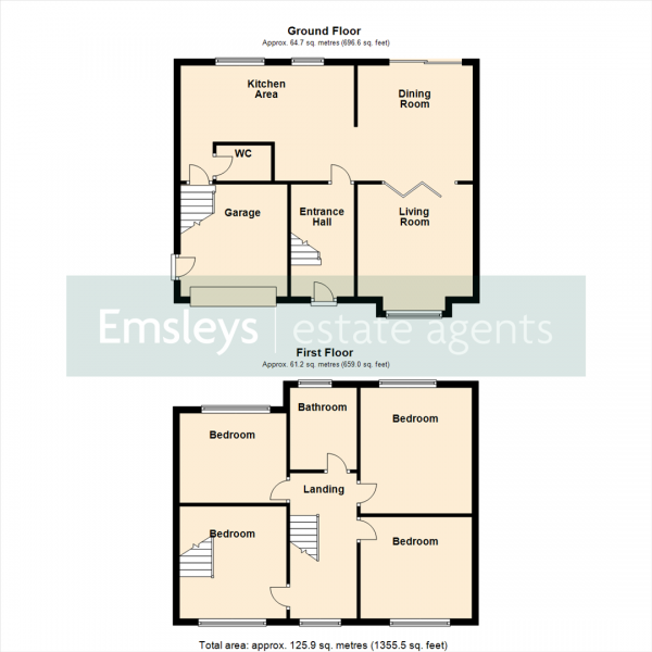 Floor Plan Image for 4 Bedroom Semi-Detached House for Sale in Abraham Hill, Rothwell, Leeds