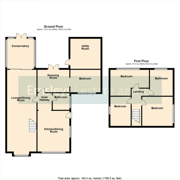 Floor Plan Image for 4 Bedroom Detached House for Sale in Copley Lane, Robin Hood, Wakefield