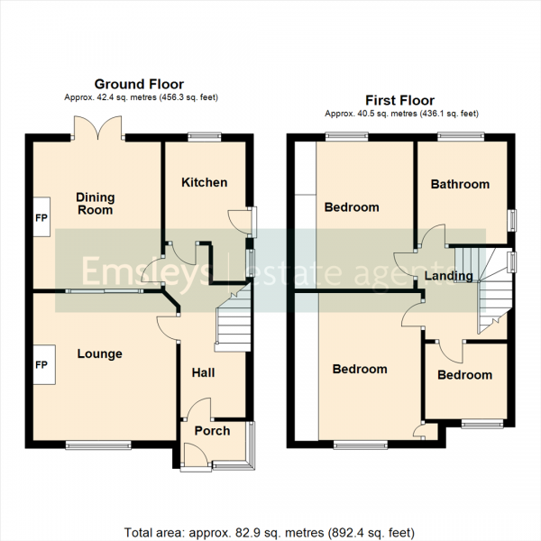 Floor Plan Image for 3 Bedroom Semi-Detached House for Sale in Woodland Road, Leeds