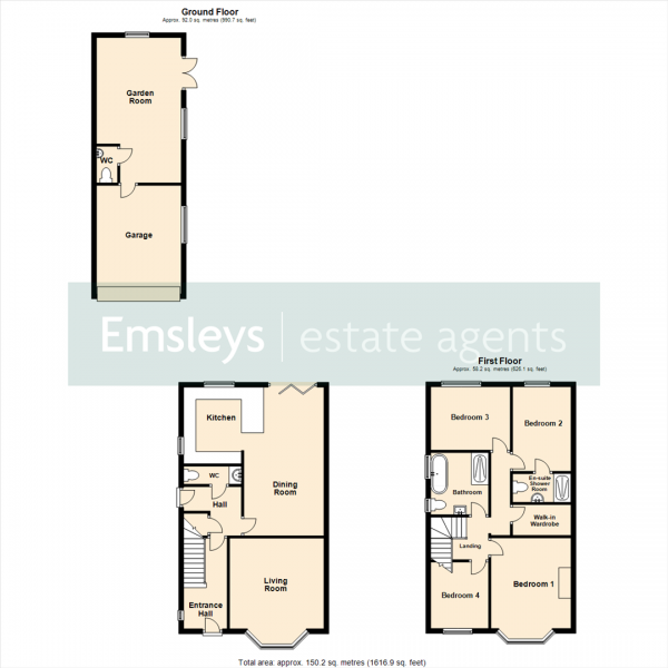 Floor Plan Image for 4 Bedroom Semi-Detached House for Sale in Knightsway, Crossgates, Leeds