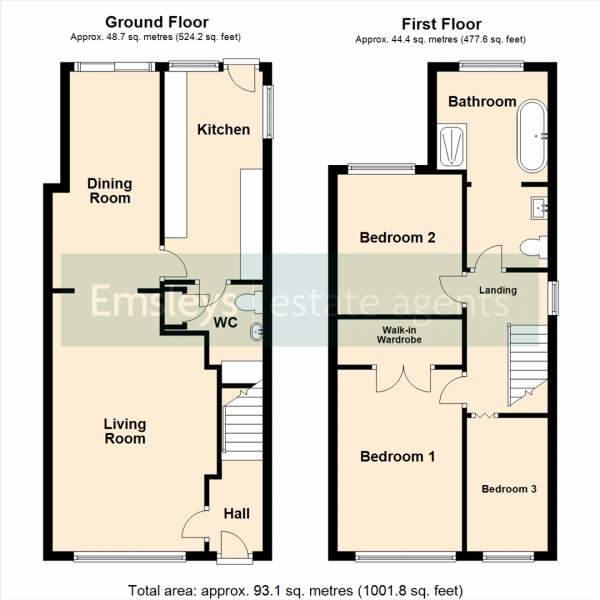 Floor Plan Image for 3 Bedroom Semi-Detached House for Sale in Main Street, Scholes, Leeds