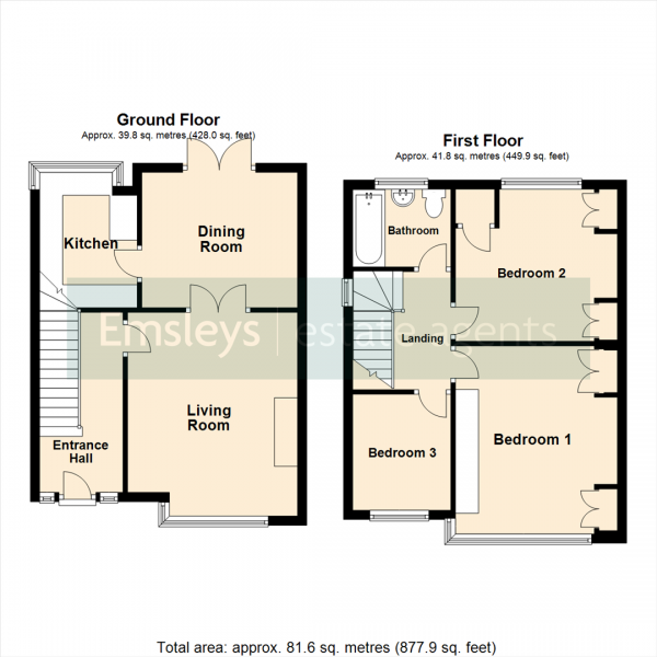 Floor Plan Image for 3 Bedroom Semi-Detached House for Sale in Ring Road, Crossgates, Leeds