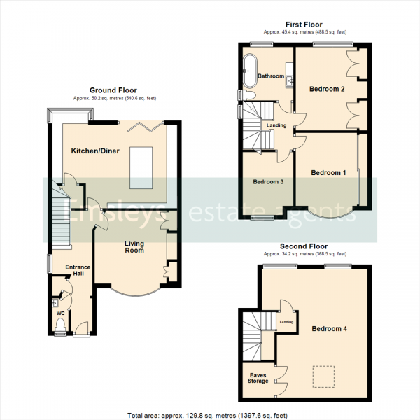 Floor Plan Image for 4 Bedroom Semi-Detached House for Sale in Ring Road, Crossgates, Leeds