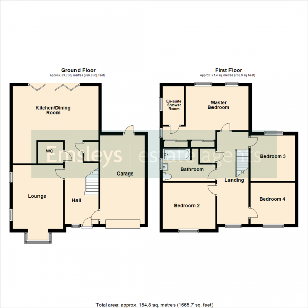 Floor Plan Image for 4 Bedroom Detached House for Sale in Leicester Square, Cross Gates