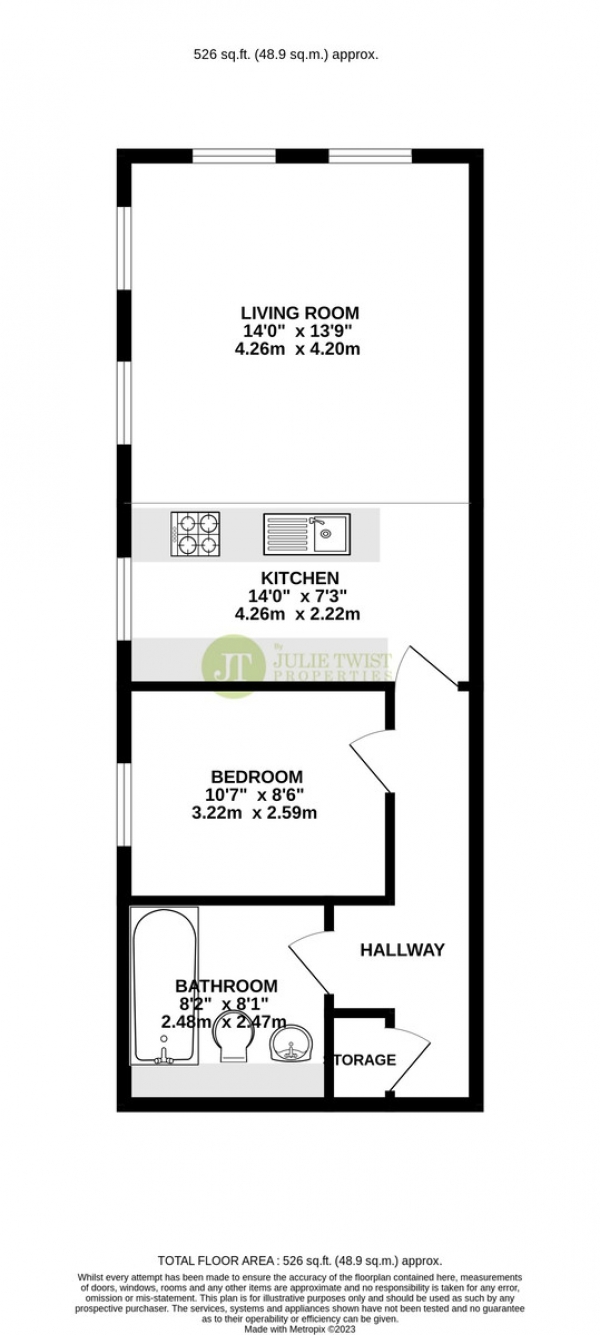 Floor Plan Image for 1 Bedroom Apartment for Sale in George Leigh Street, Manchester