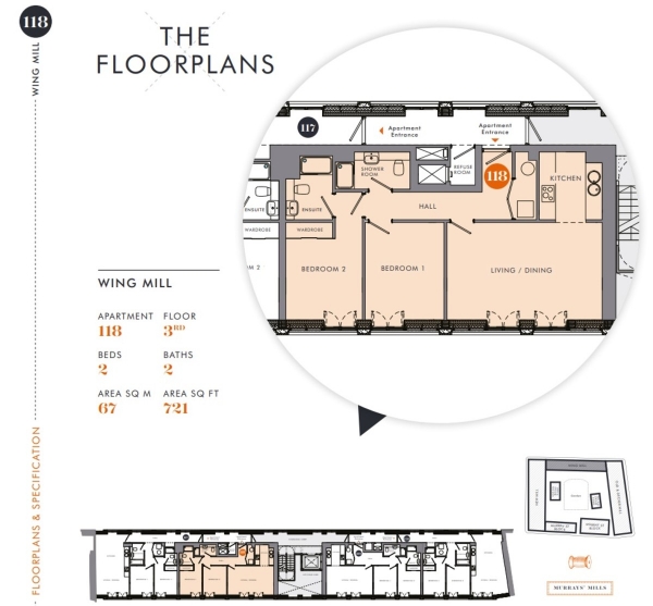 Floor Plan Image for 2 Bedroom Apartment for Sale in Bengal Street, Ancoats