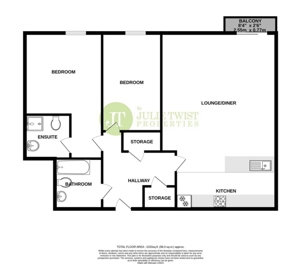 Floor Plan Image for 2 Bedroom Apartment for Sale in Blantyre Street, Castlefield