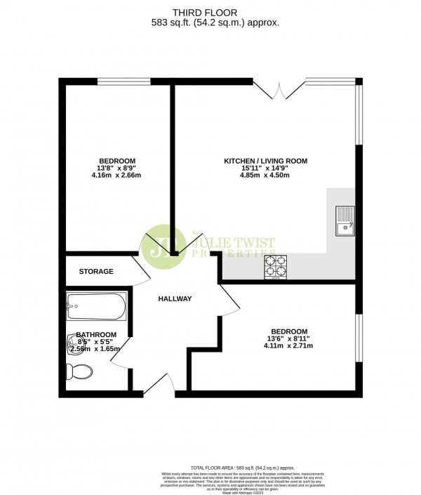 Floor Plan Image for 2 Bedroom Apartment for Sale in Every Street, Manchester