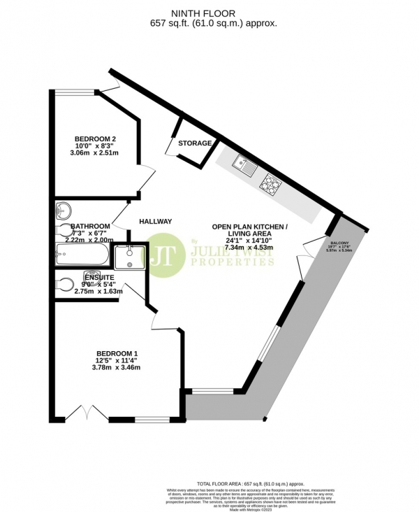 Floor Plan Image for 2 Bedroom Apartment for Sale in Parkers Apartments, Corporation Street