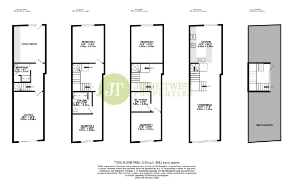 Floor Plan Image for 4 Bedroom Town House for Sale in Southern Street, Castlefield