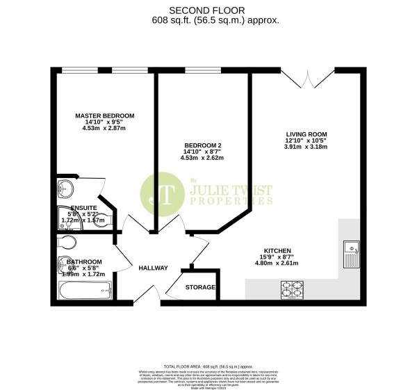 Floor Plan Image for 2 Bedroom Apartment for Sale in Elmira Way, Salford