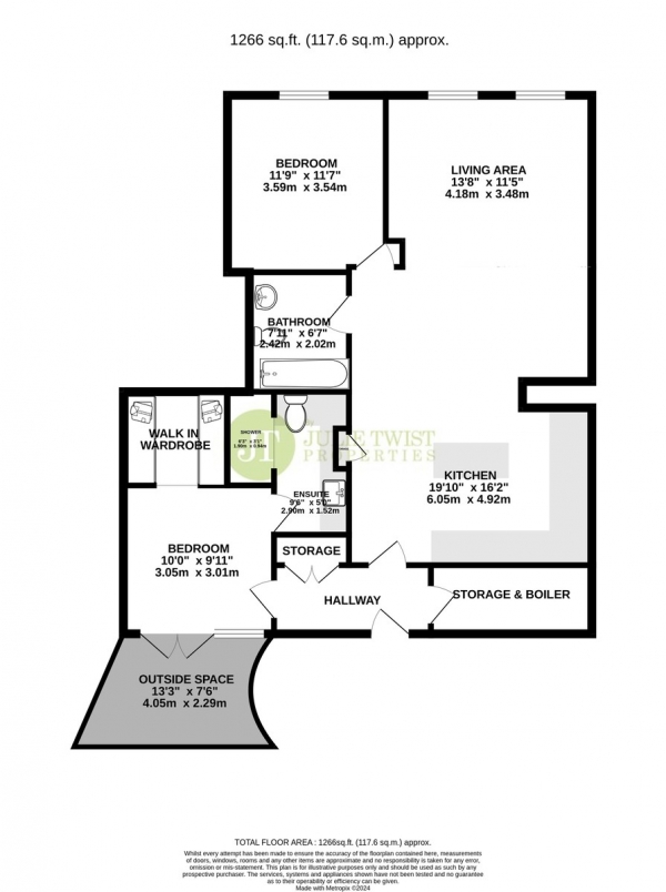 Floor Plan Image for 2 Bedroom Apartment for Sale in Binns Place, Manchester