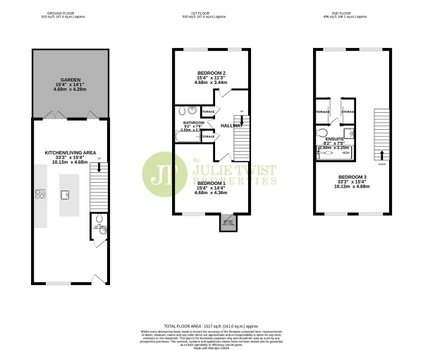 Floor Plan Image for 3 Bedroom Town House for Sale in Guest Street, Manchester