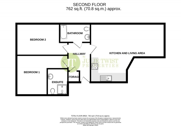 Floor Plan Image for 2 Bedroom Apartment for Sale in Worsley Mill, Blantyre Street