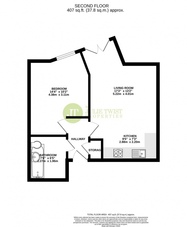 Floor Plan Image for 1 Bedroom Apartment for Sale in Southern Street, Manchester