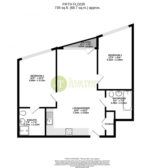 Floor Plan Image for 2 Bedroom Apartment for Sale in Excelsior Works, Hulme Hall Road