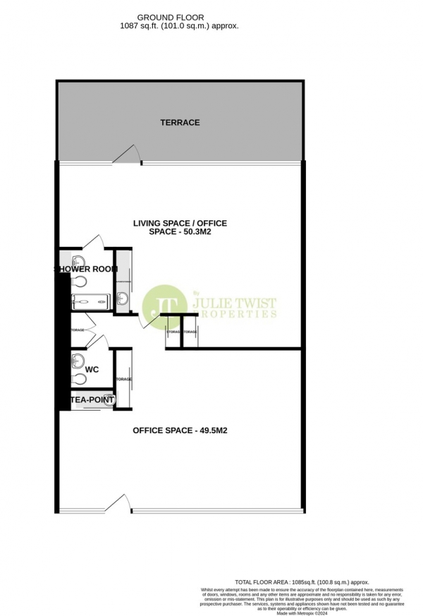 Floor Plan Image for Office for Sale in Burton Place, Worsley Street