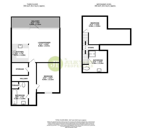 Floor Plan Image for 2 Bedroom Apartment for Sale in Connect House, 1 Henry Street