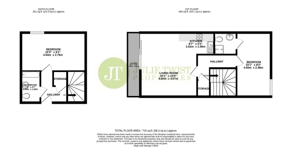 Floor Plan for 2 Bedroom Apartment for Sale in 22 Loom Street, Manchester, M4, 6AN -  &pound220,000