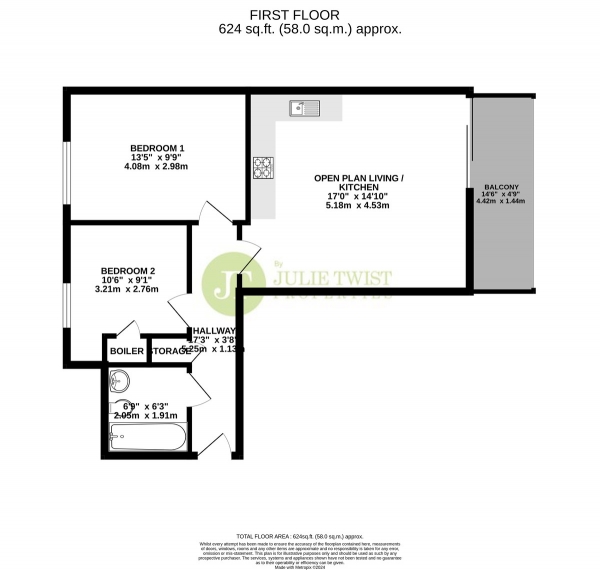 Floor Plan for 2 Bedroom Apartment for Sale in Burton Building, 90-94 Oldham Street, M4, 1LJ - Offers Over &pound250,000