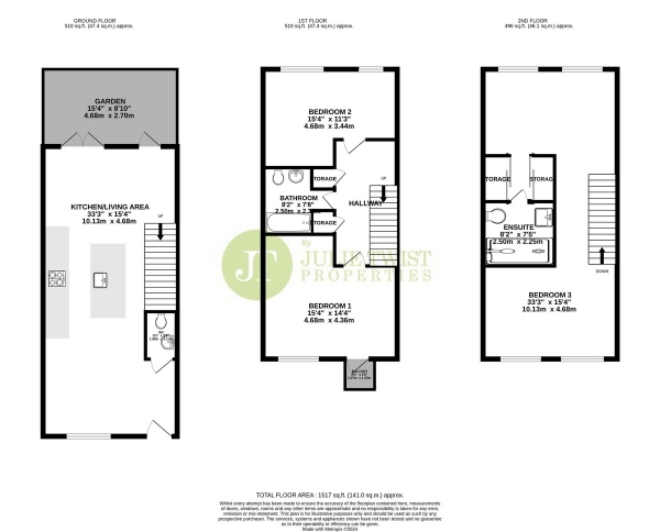 Floor Plan Image for 3 Bedroom Town House for Sale in Guest Street, Manchester