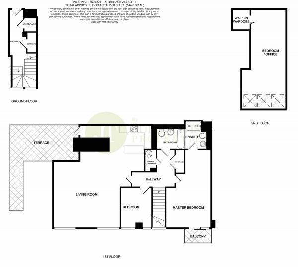 Floor Plan Image for 2 Bedroom Penthouse to Rent in Great Northern Tower, 1 Watson Street, Manchester