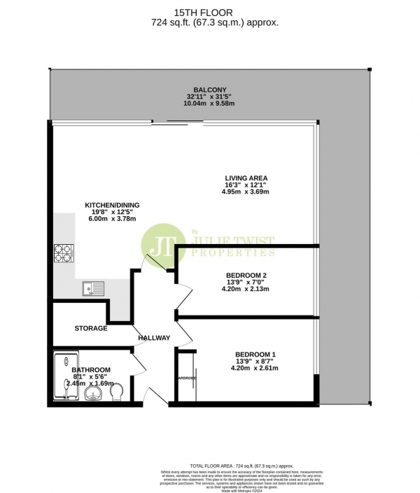 Floor Plan Image for 2 Bedroom Apartment for Sale in Clowes Street, Salford