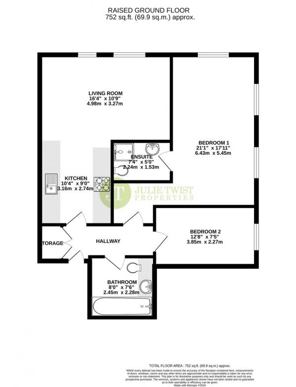 Floor Plan for 2 Bedroom Apartment for Sale in Cambridge Mill, Cambridge Street, M1, 5GF - Offers Over &pound250,000