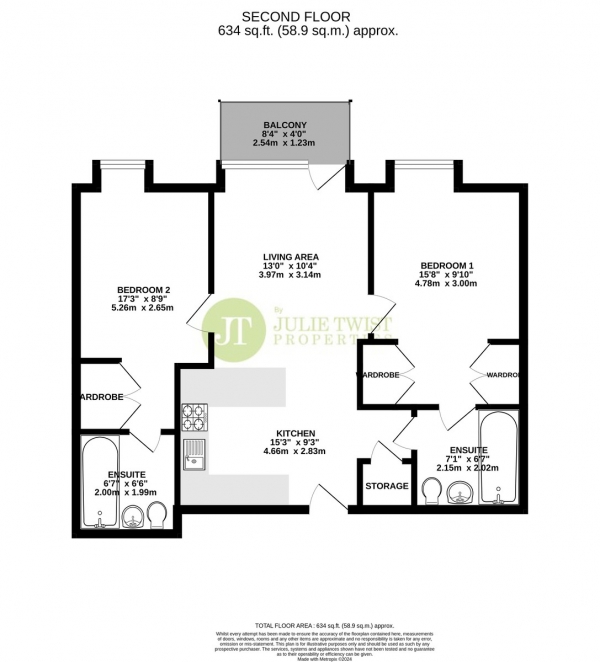 Floor Plan Image for 2 Bedroom Apartment for Sale in Local Blackfriars , Bury Street