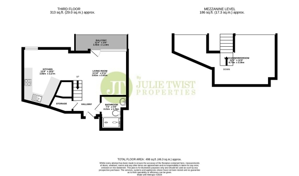 Floor Plan Image for 1 Bedroom Apartment for Sale in Vicus, 73 Liverpool Road