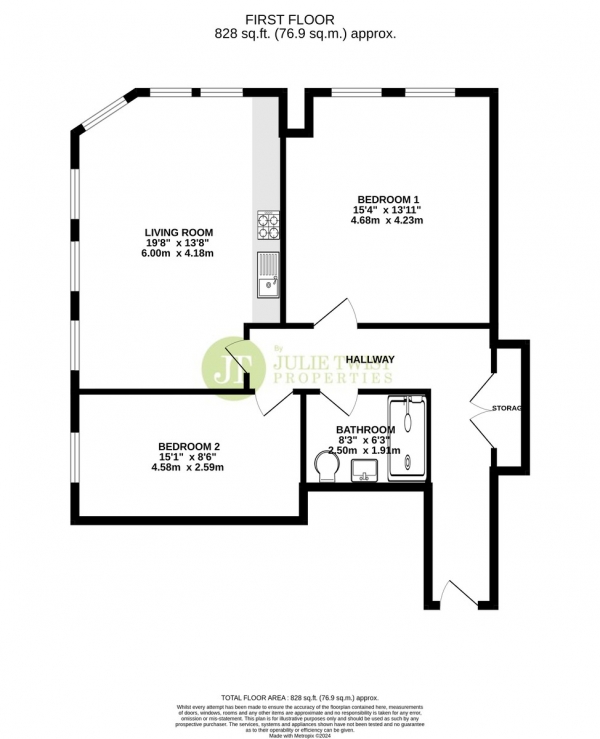 Floor Plan Image for 2 Bedroom Apartment for Sale in King Street, Manchester