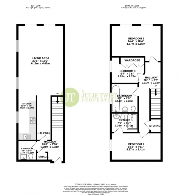 Floor Plan Image for 3 Bedroom Apartment for Sale in Roper Court, 109 George Leigh Street