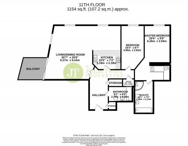 Floor Plan Image for 2 Bedroom Apartment for Sale in Sovereign Point, 31 The Quays