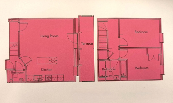 Floor Plan Image for 2 Bedroom Apartment to Rent in New Little Mill, 60 Radium Street