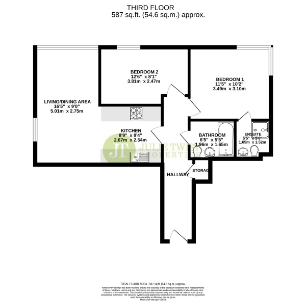 Floor Plan Image for 2 Bedroom Apartment for Sale in BS41, 20 Loom Street