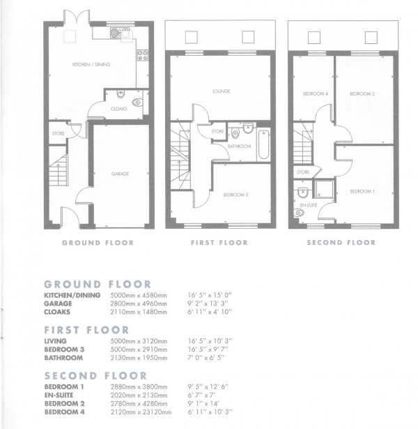 Floor Plan Image for 5 Bedroom Town House to Rent in Lower Vickers Street, Manchester