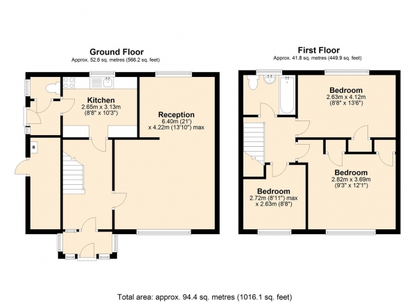 Floor Plan Image for 3 Bedroom Semi-Detached House for Sale in Canberra Crescent, Dagenham