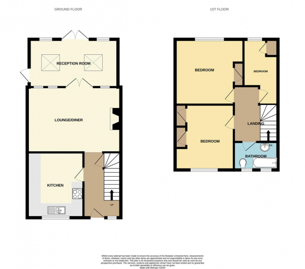 Floor Plan Image for 3 Bedroom Terraced House for Sale in More Close, London