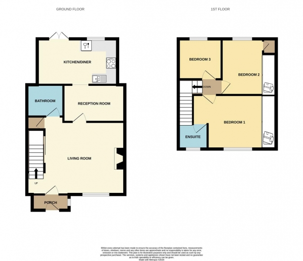 Floor Plan Image for 3 Bedroom Terraced House for Sale in Crescent Road, Dagenham